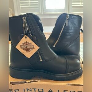 Harley-Davidson Black Interstate Zip 6” Boots